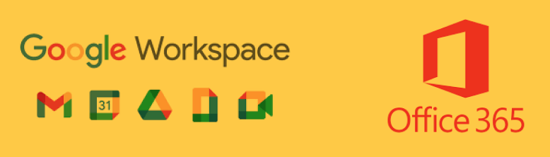 Icone di Google Workspace e Office365